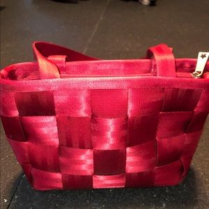 The Original Detroit Harvey’s seatbelt bag- red.